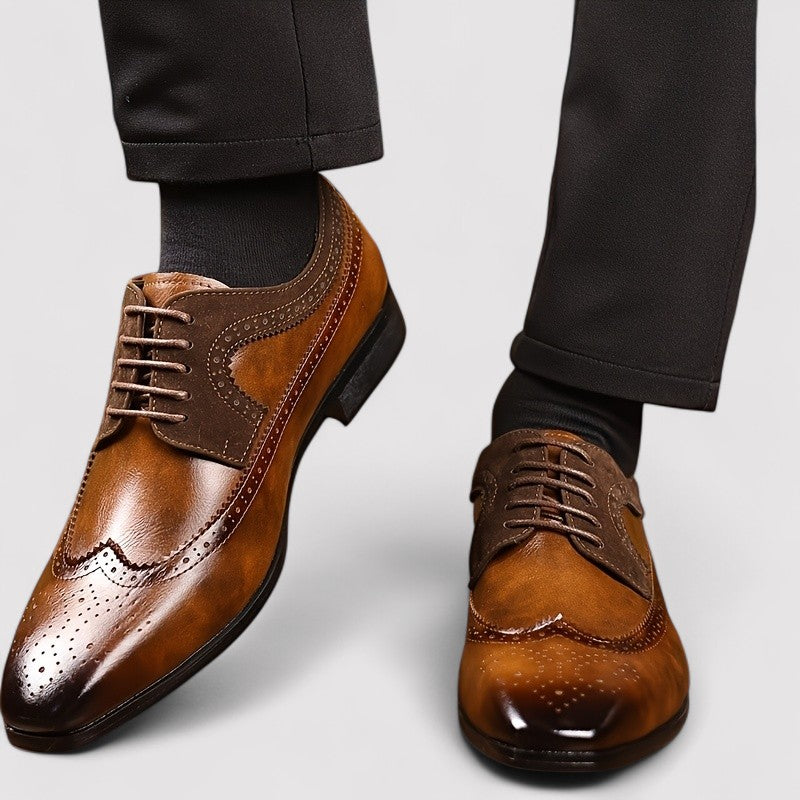 Lorenzi & Montague | The Chesterfield – Brogue Oxford Dress Shoes