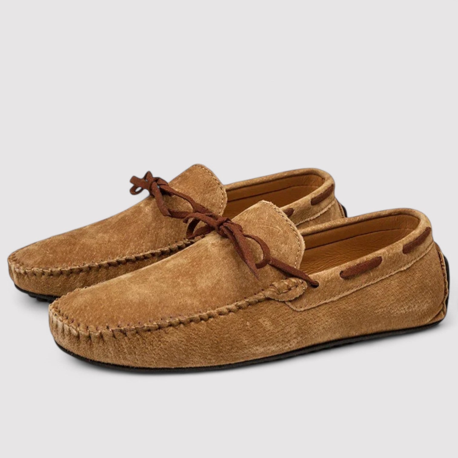 Lorenzi & Montague | The Daniele – Suede Bow Driving Loafers