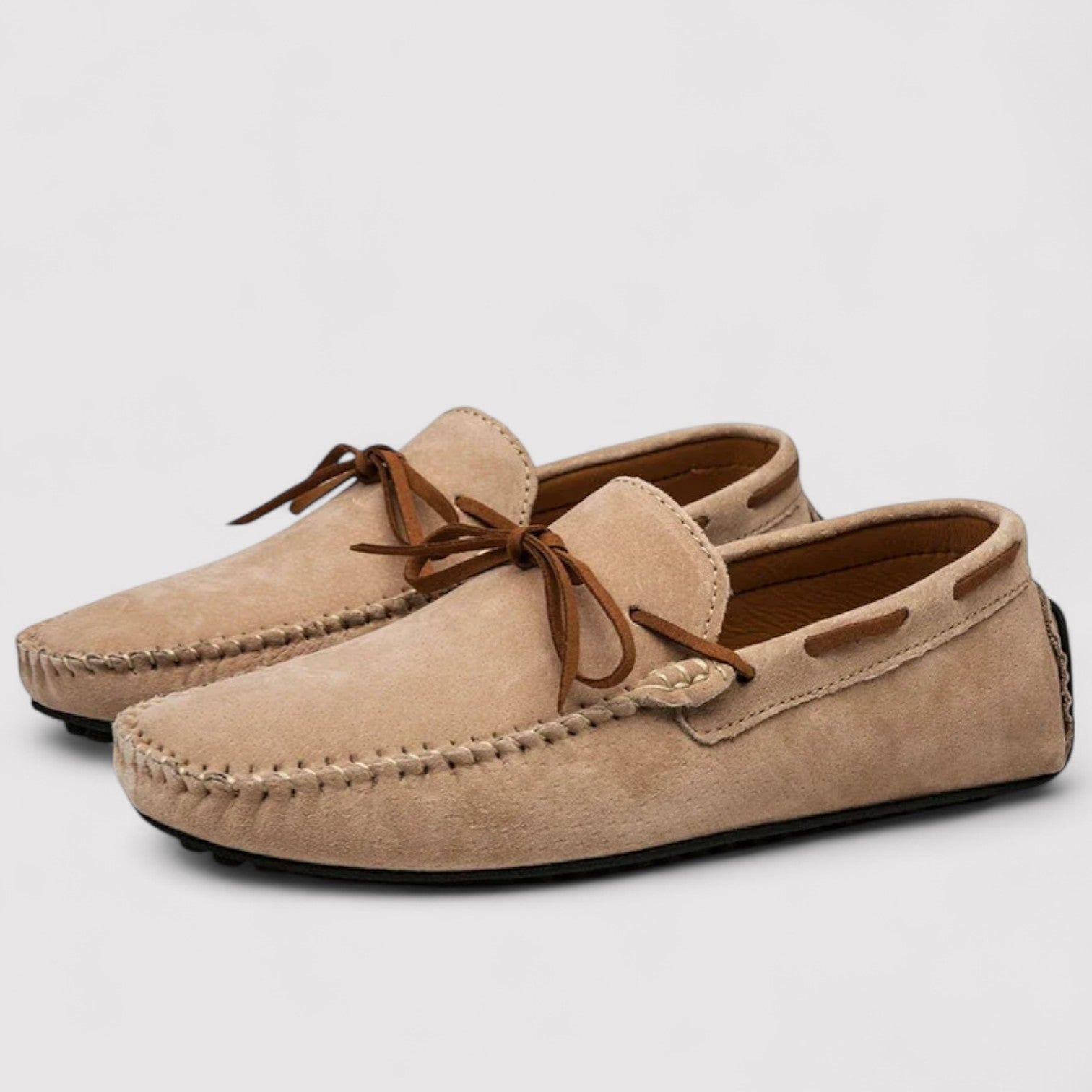 Lorenzi & Montague | The Daniele – Suede Bow Driving Loafers
