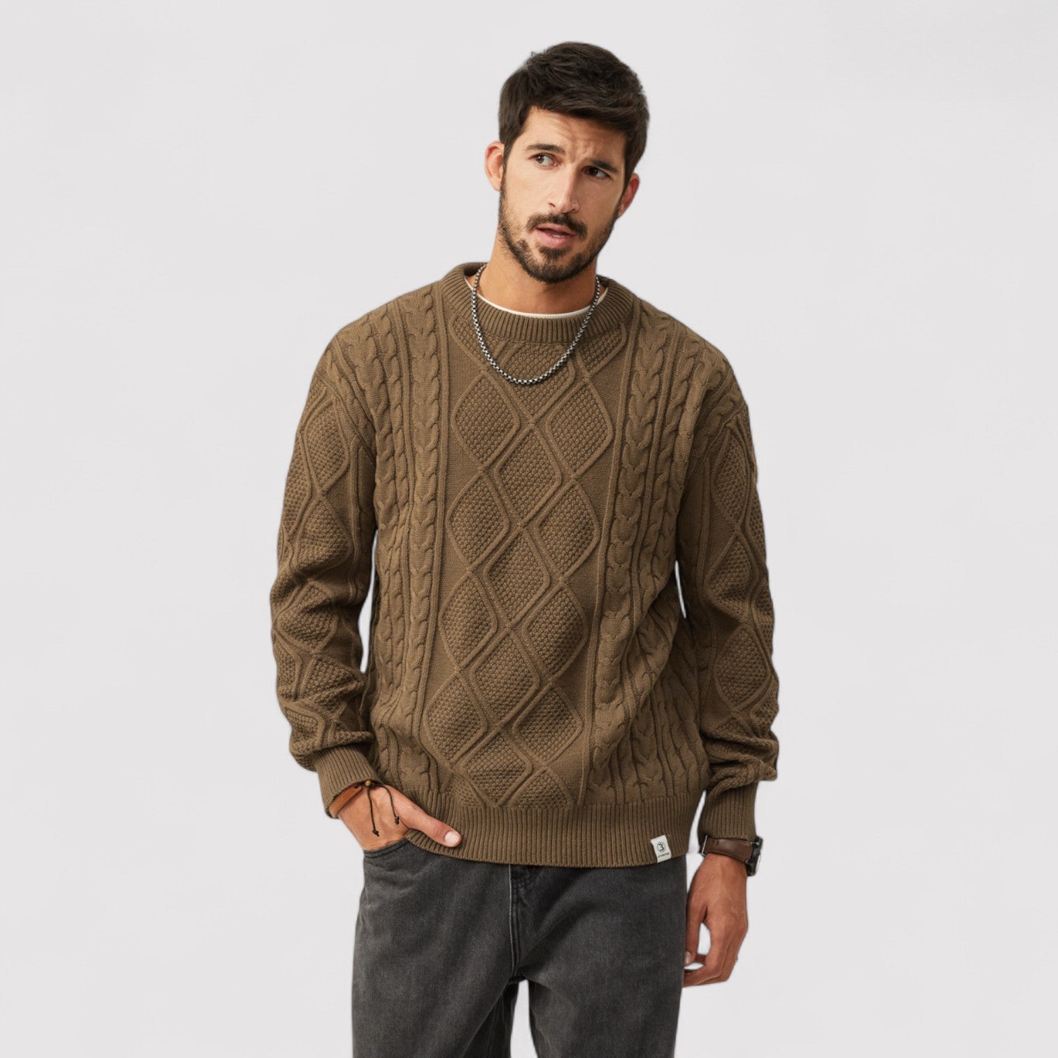 Lorenzi & Montague | The Bastien – Cable Knit Sweater