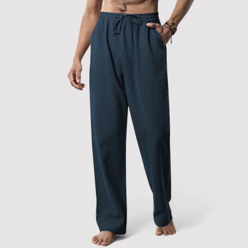 Lorenzi & Montague | The Giovanni – Linen Drawstring Trousers