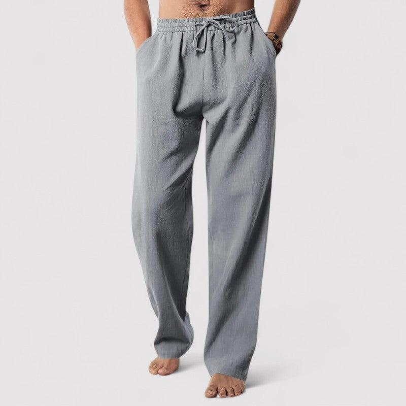 Lorenzi & Montague | The Giovanni – Linen Drawstring Trousers