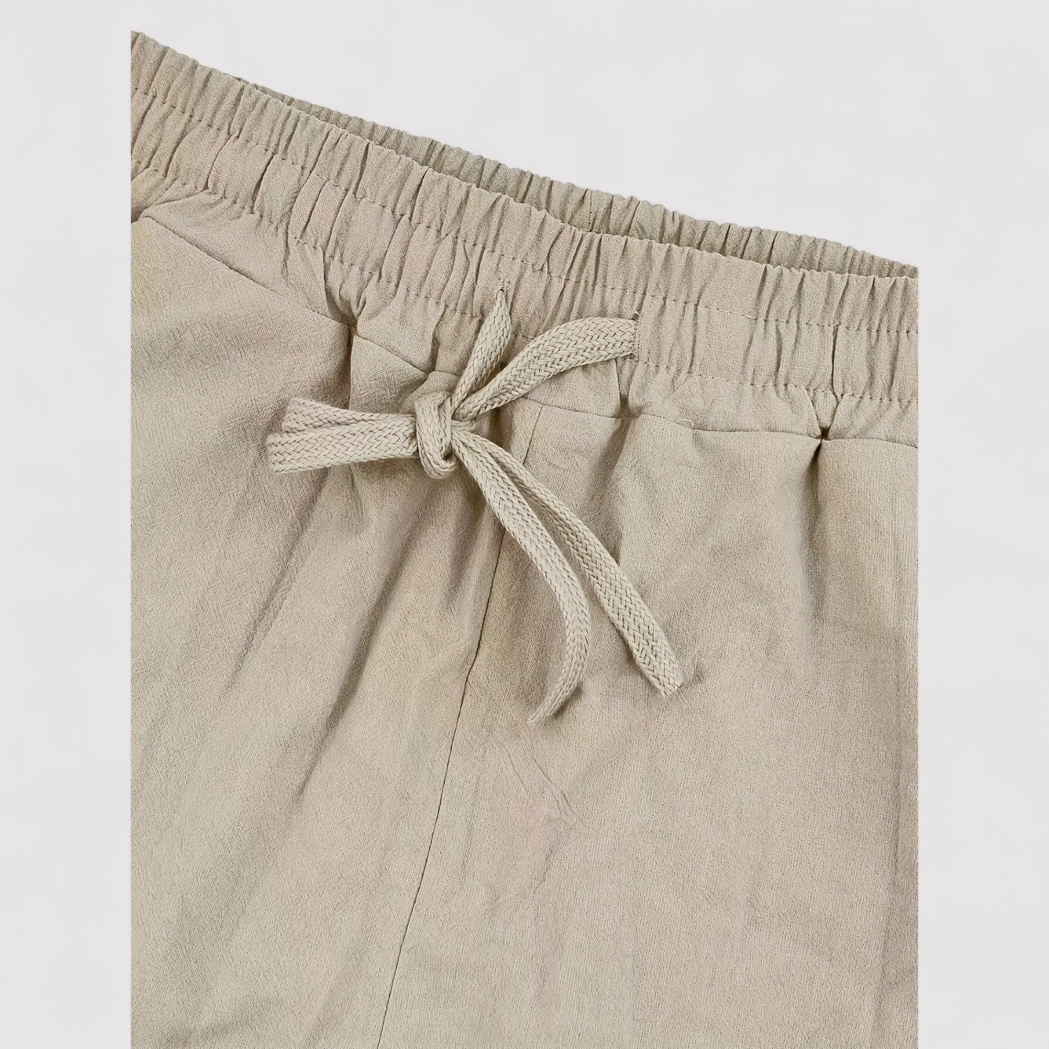 Lorenzi & Montague | The Fausto – Cotton-Linen Jogger Trousers