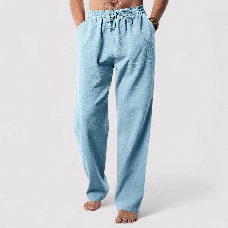 Lorenzi & Montague | The Giovanni – Linen Drawstring Trousers