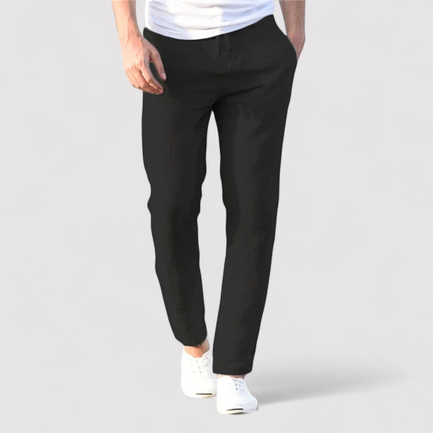 Lorenzi & Montague | The Niccolò – Linen Drawstring Trousers