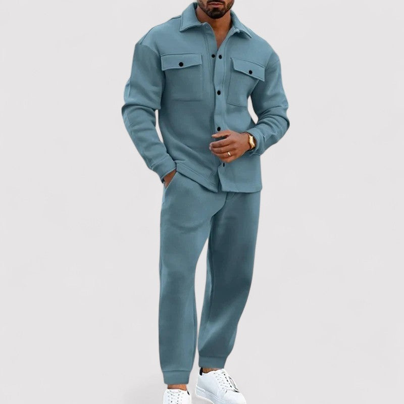 Lorenzi & Montague | The Marco – Suede Two-Piece Set