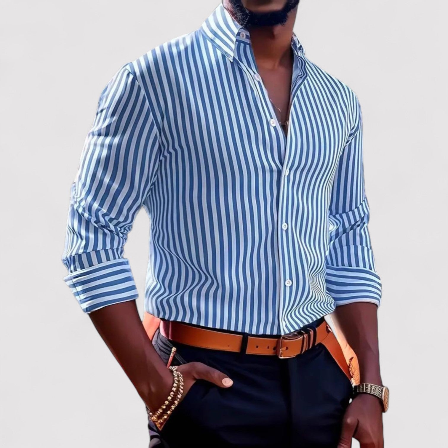Lorenzi & Montague | The Bellverde – Striped Shirt