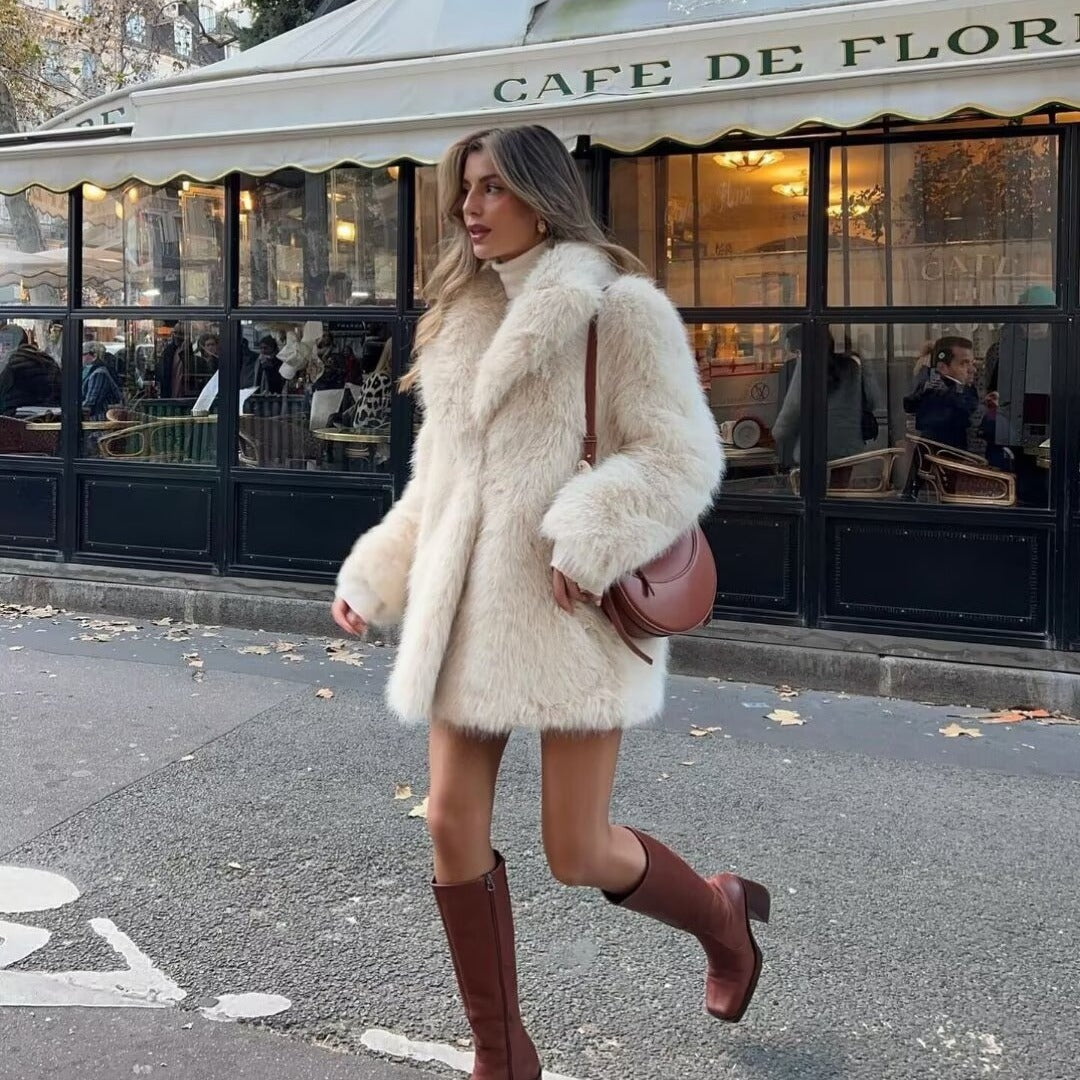 Lorenzi & Montague | The Vivienne – Faux Fur Overcoat