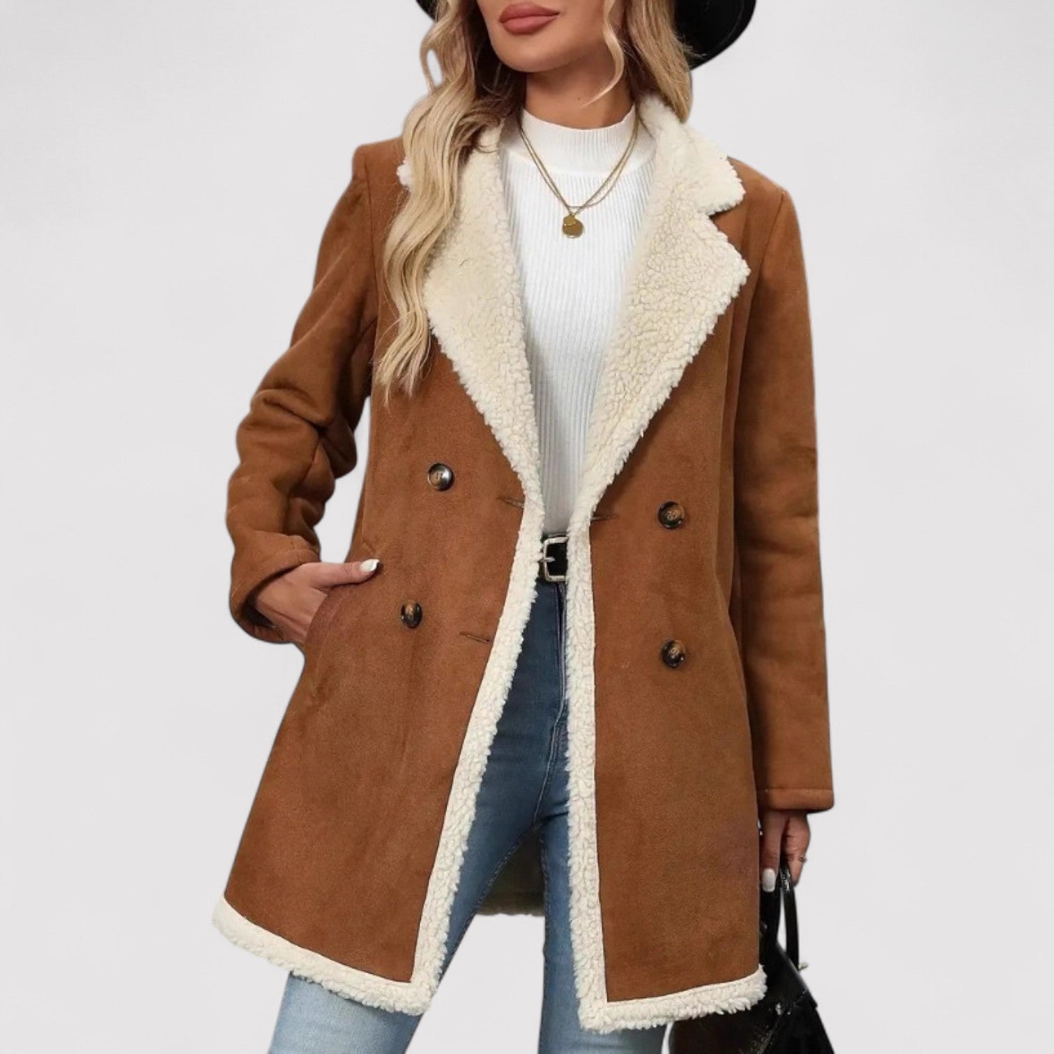 Lorenzi & Montague | The Amara – Shearling Coat