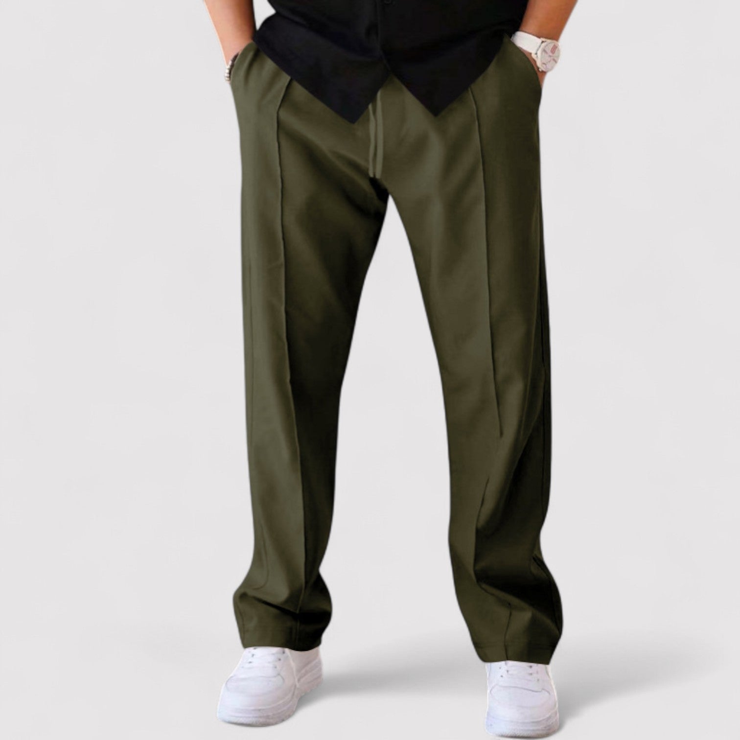 Lorenzi & Montague | The Vittoré – Relaxed Straight-Leg Trousers