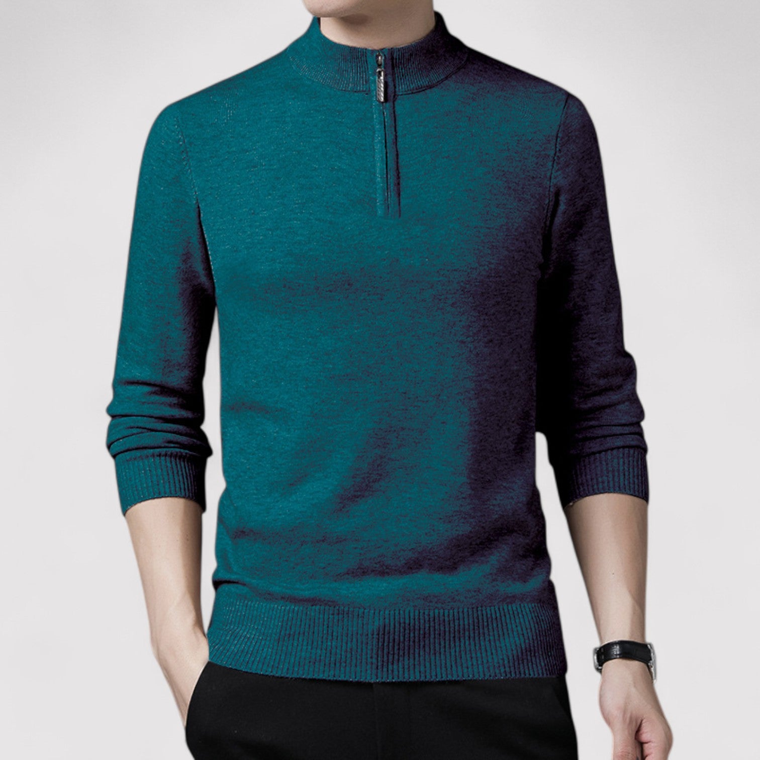 Lorenzi & Montague | The Aurellio – Half-Zip Pullover Sweater