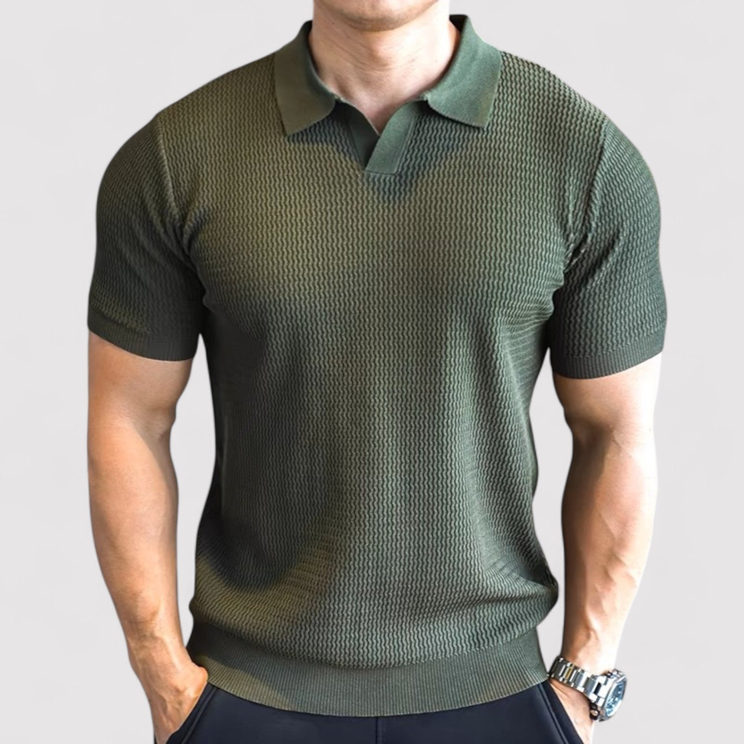 Lorenzi & Montague | The Silvestro – Textured Performance Polo
