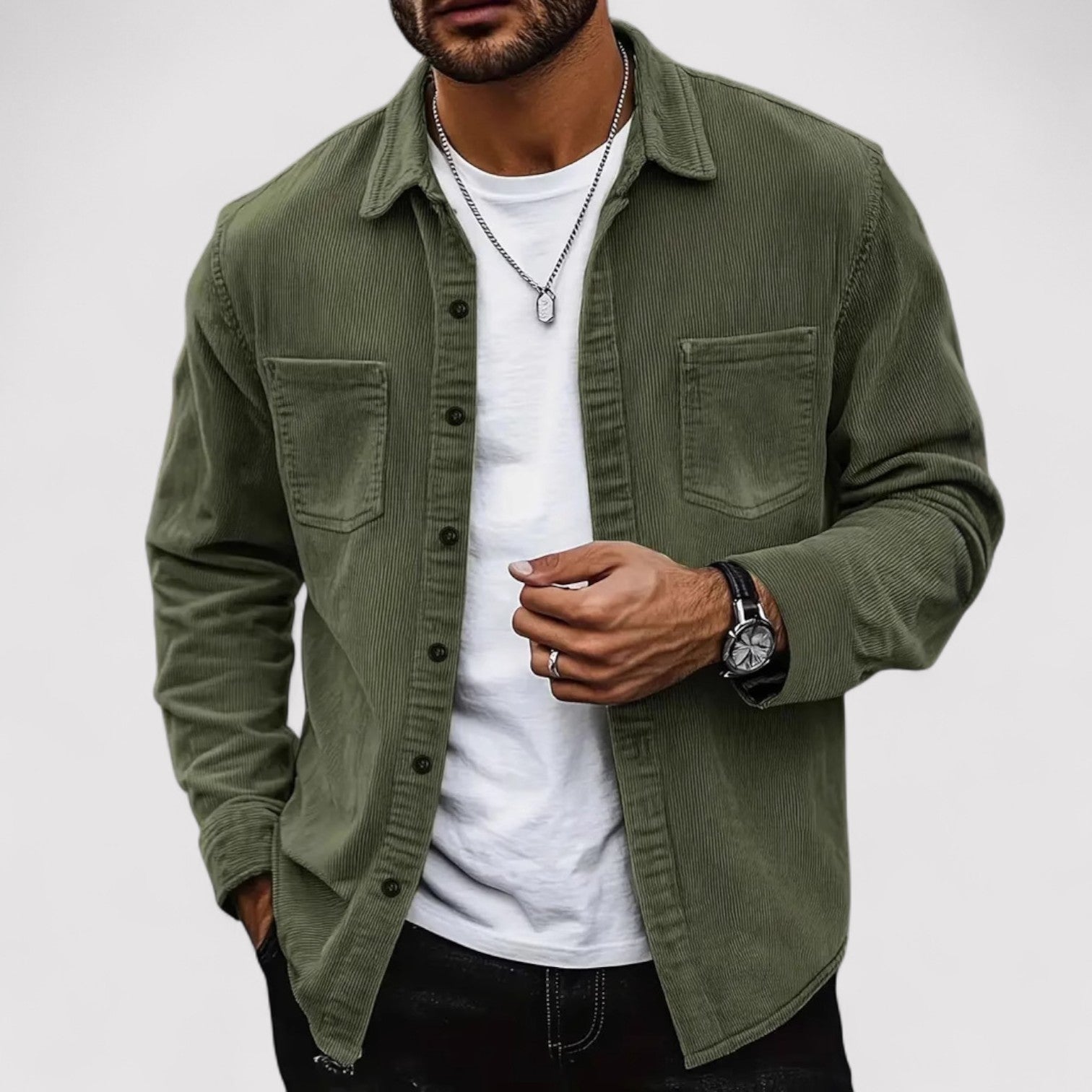 Lorenzi & Montague | The Flavio – Corduroy Shirt Jacket
