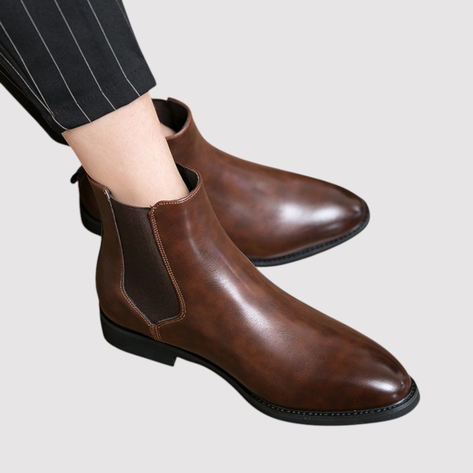 Lorenzi & Montague | The Lucien – Leather Chelsea Boots