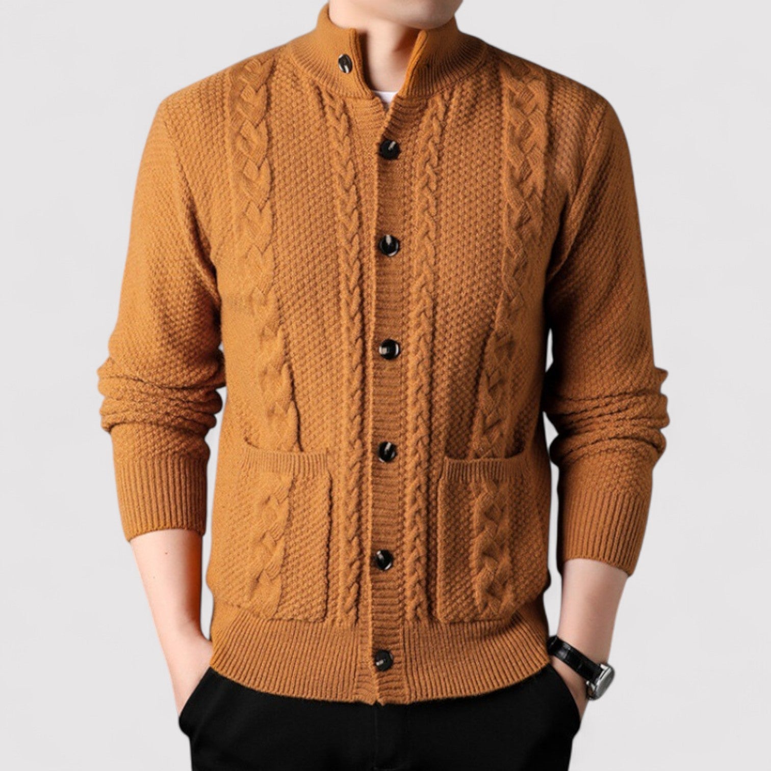 Lorenzi & Montague | The Léandre – Jacquard Knit Cardigan