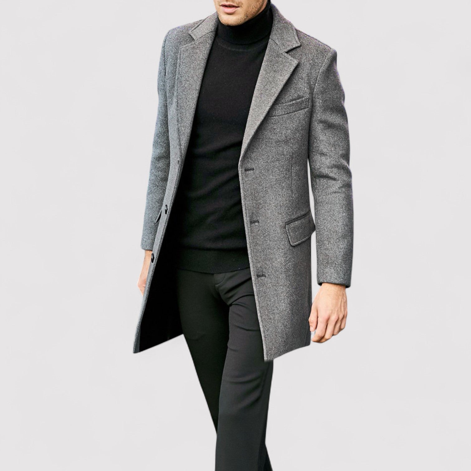 Lorenzi & Montague | The Noirel – Wool-Blend Overcoat
