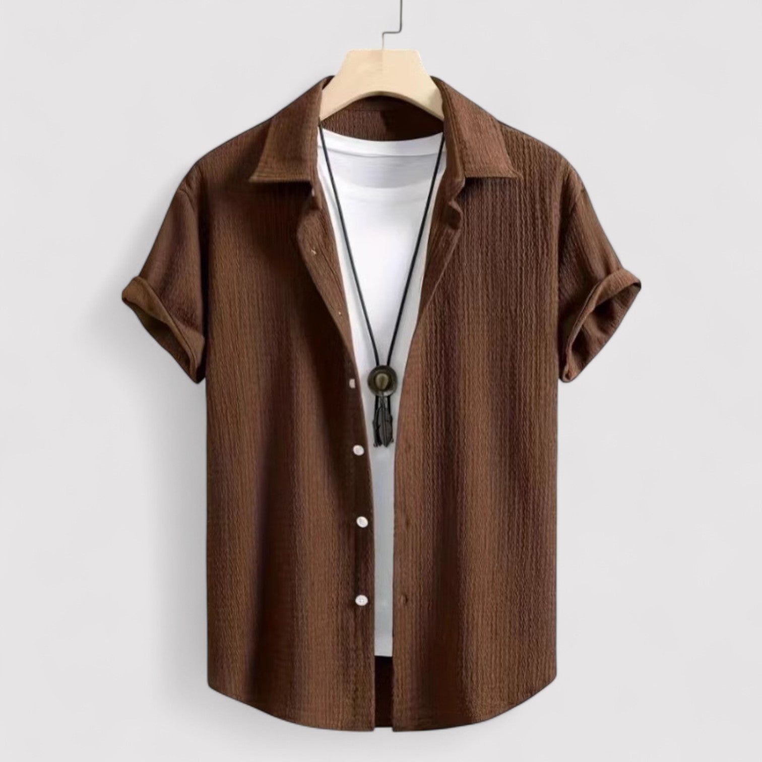 Lorenzi & Montague | The Tiberio – Wrinkle Texture Summer Shirt