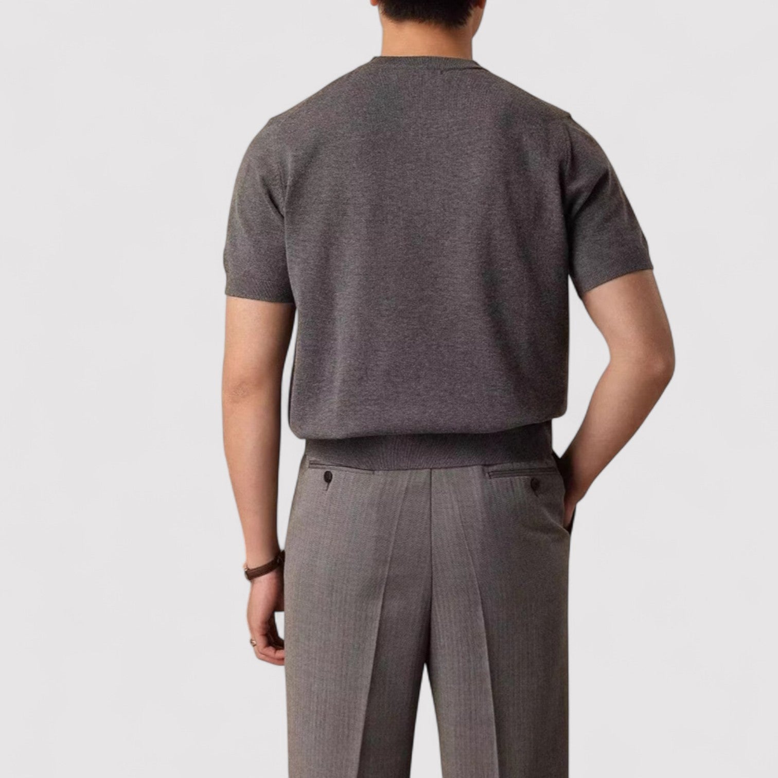 Lorenzi & Montague | The Alarico – Knitted Short Sleeve Crew