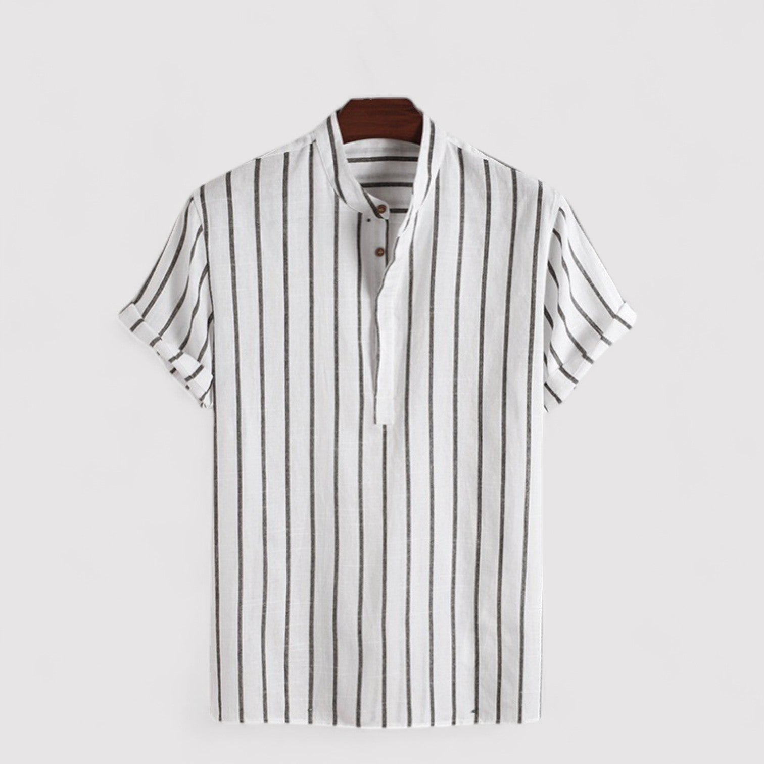 Lorenzi & Montague | The Romano – Striped Short Sleeve Polo Shirt