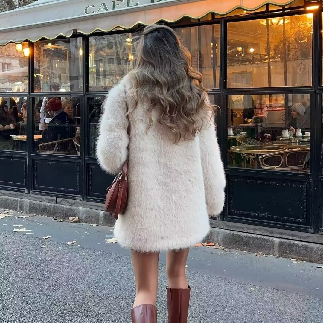 Lorenzi & Montague | The Vivienne – Faux Fur Overcoat