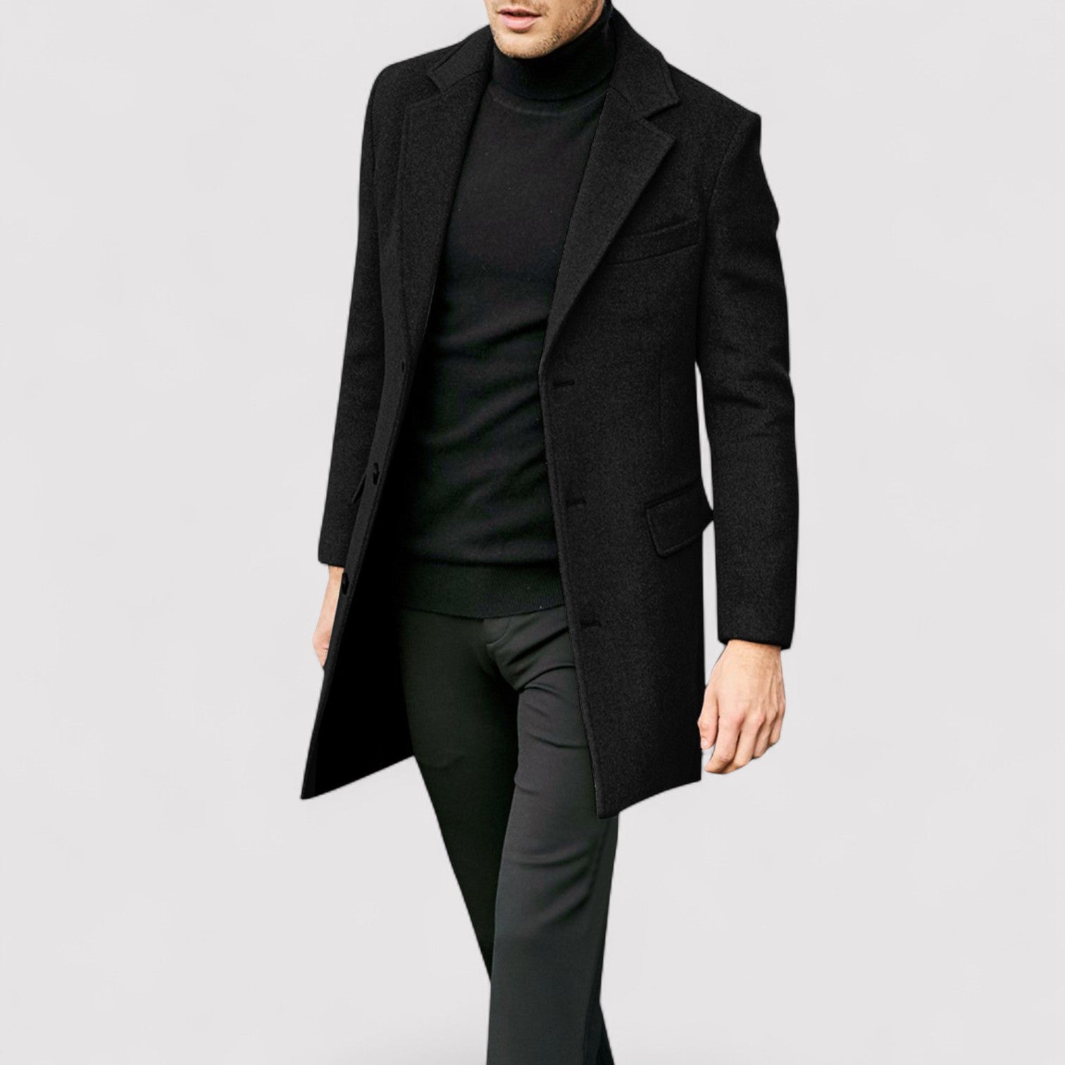 Lorenzi & Montague | The Noirel – Wool-Blend Overcoat