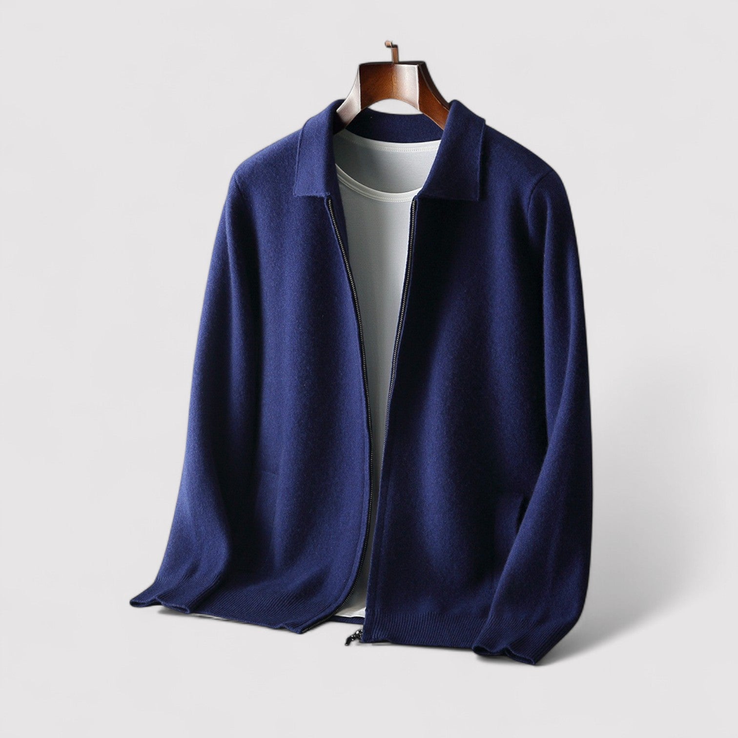 Lorenzi & Montague | The Ashworth Wool Zip Cardigan