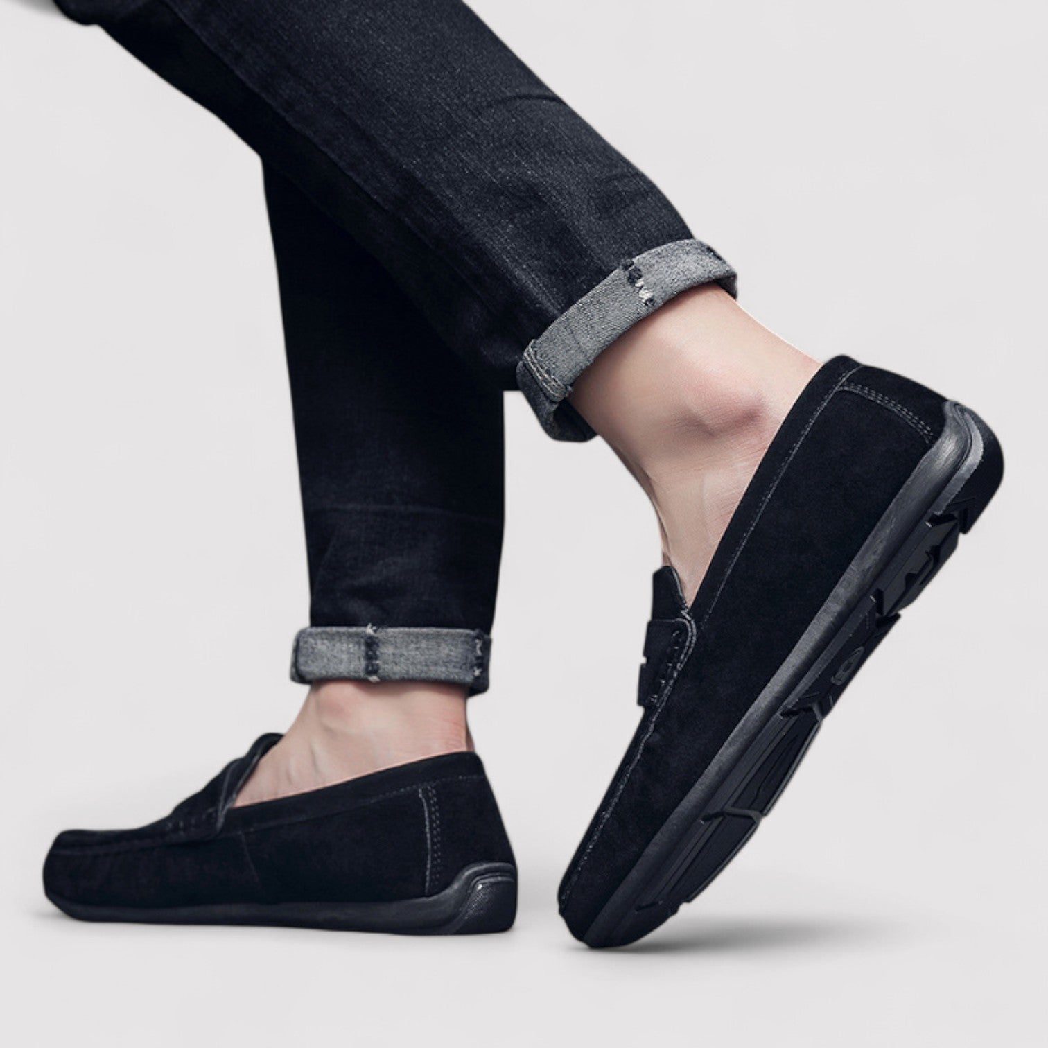 Lorenzi & Montague | The Fabrizzio – Suede Penny Loafers