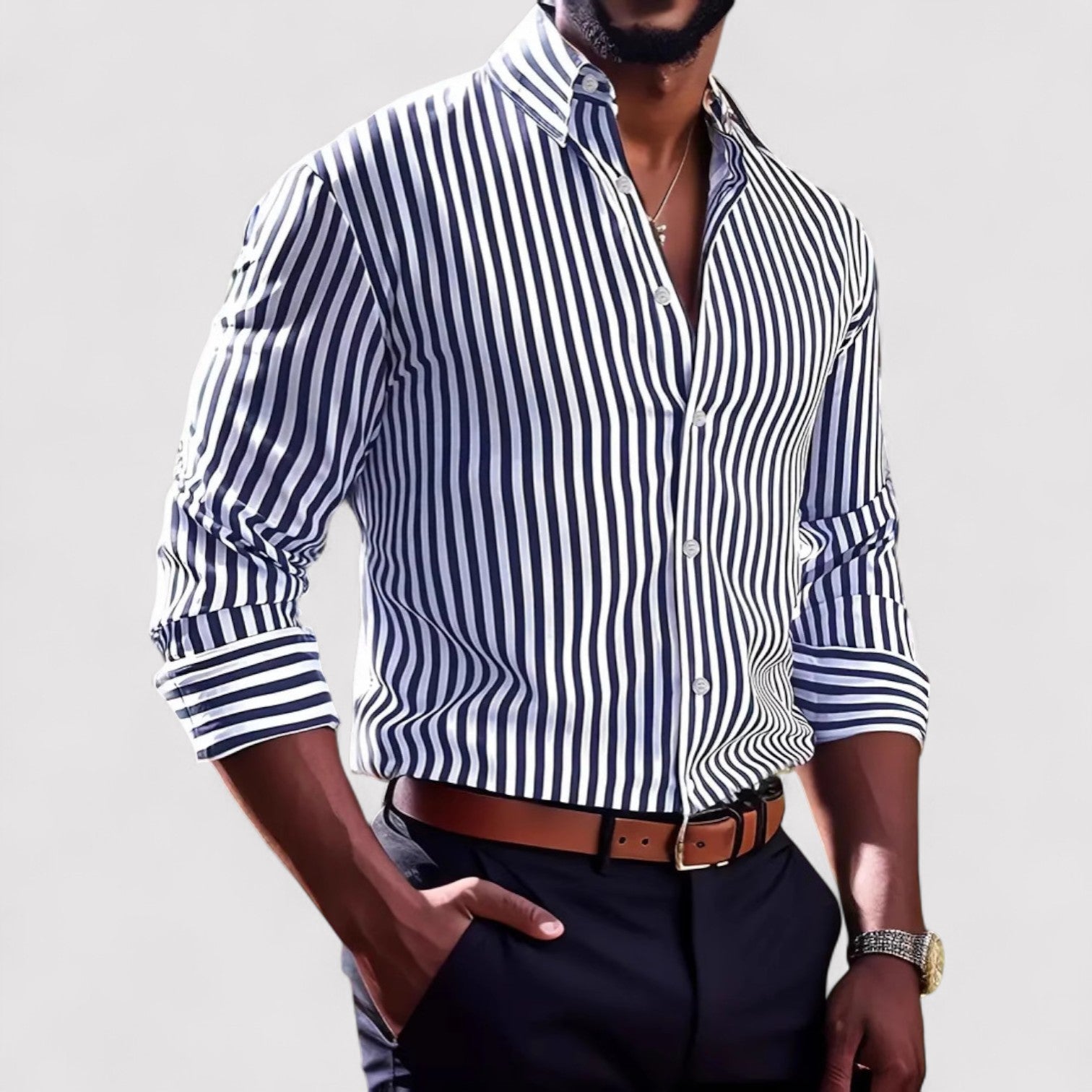 Lorenzi & Montague | The Bellverde – Striped Shirt