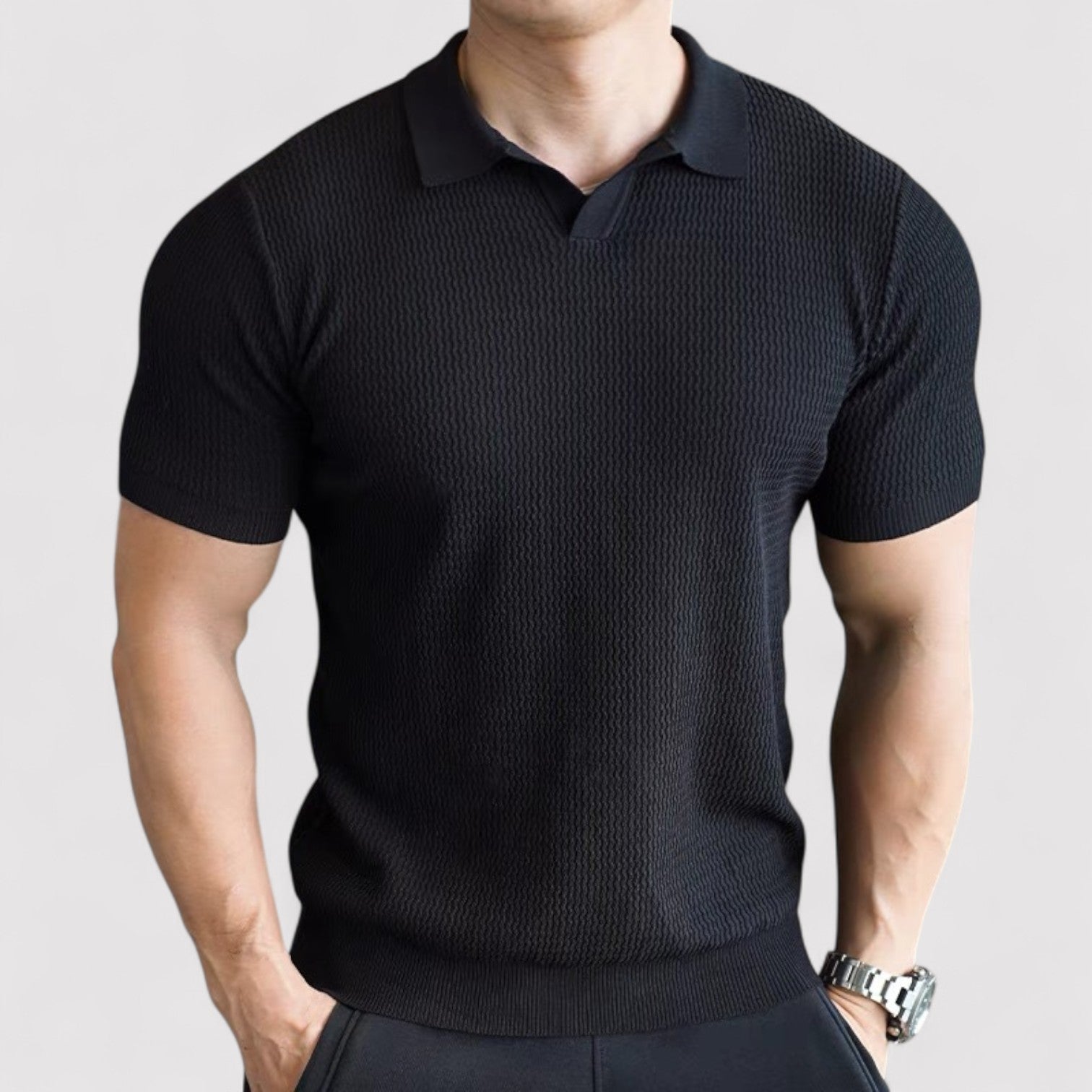 Lorenzi & Montague | The Silvestro – Textured Performance Polo