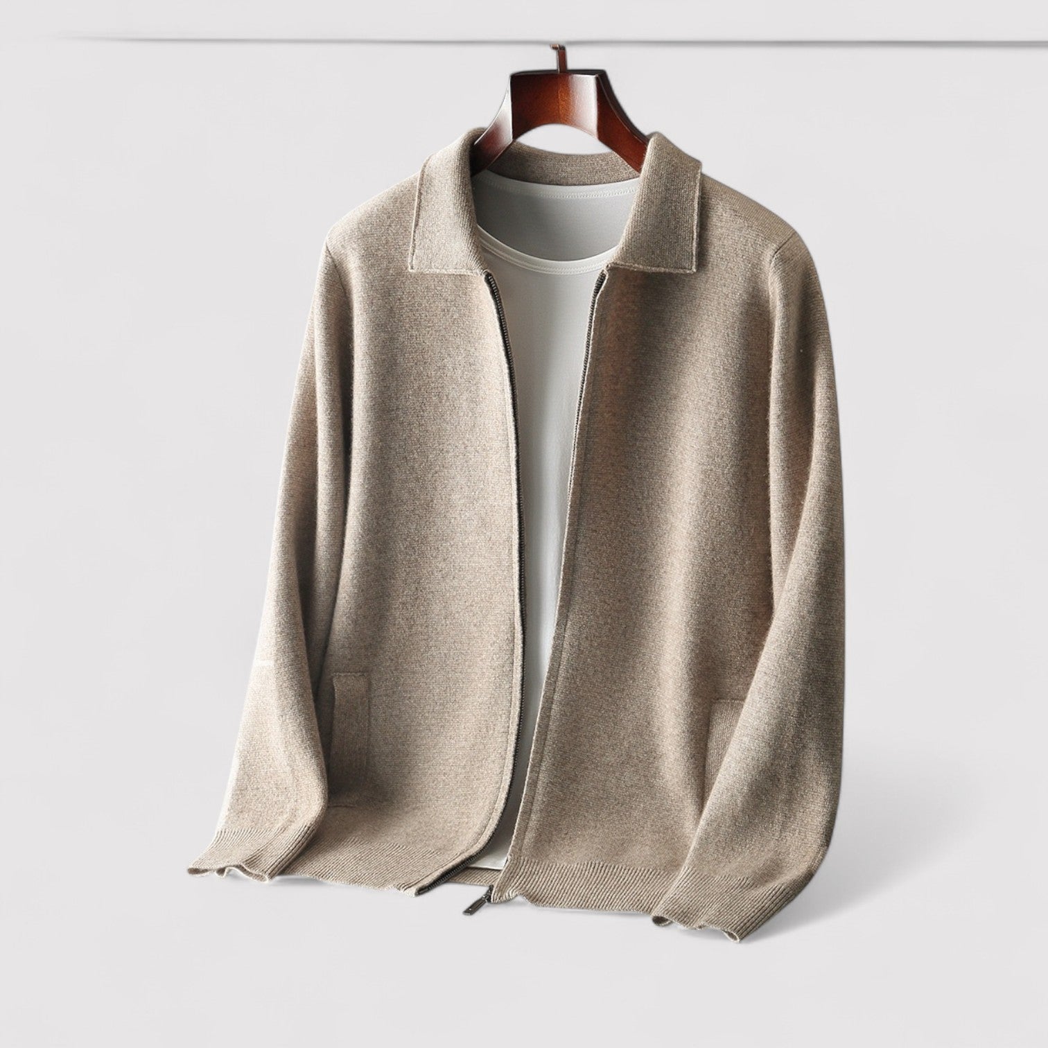 Lorenzi & Montague | The Ashworth Wool Zip Cardigan