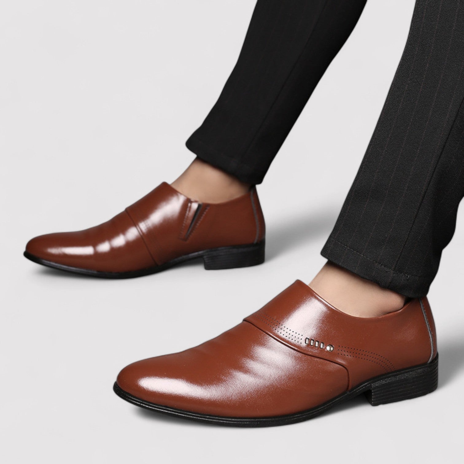 Lorenzi & Montague | The Dorian – Leather Slip-On Shoes