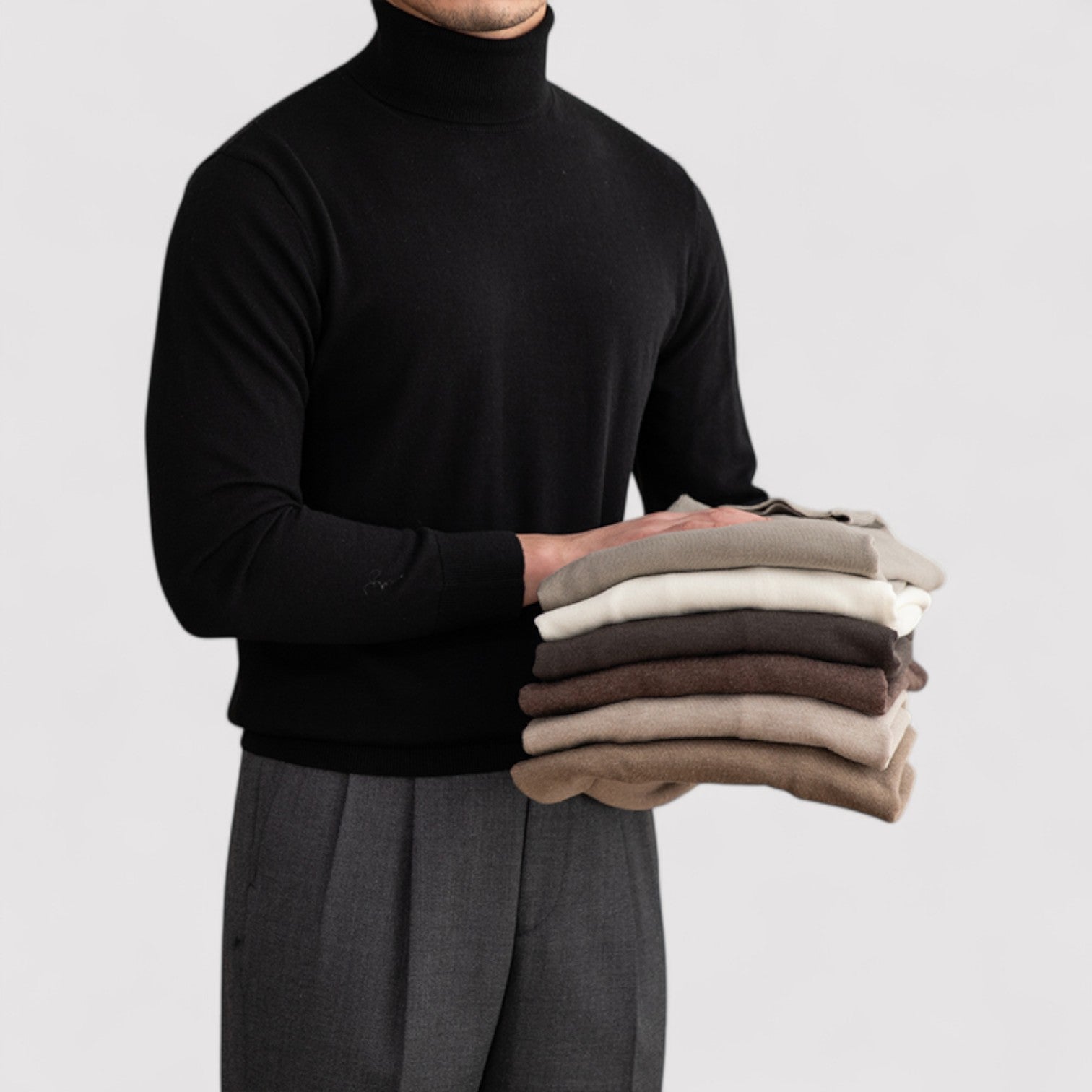 Lorenzi & Montague | The Giulian – Wool Turtleneck