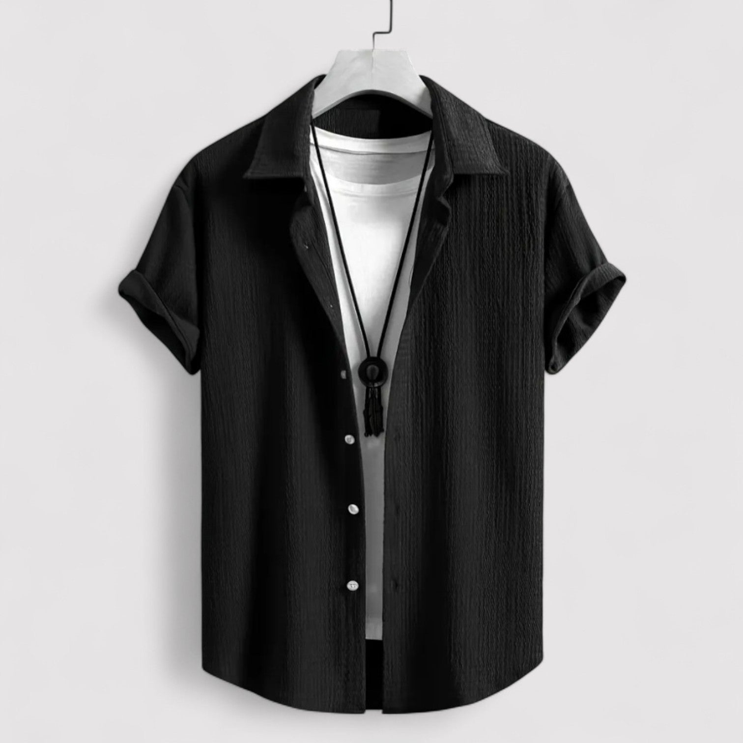 Lorenzi & Montague | The Tiberio – Wrinkle Texture Summer Shirt