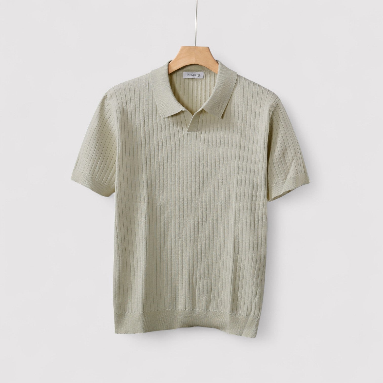 Lorenzi & Montague | The Adrius – Ribbed Knit Polo Shirt