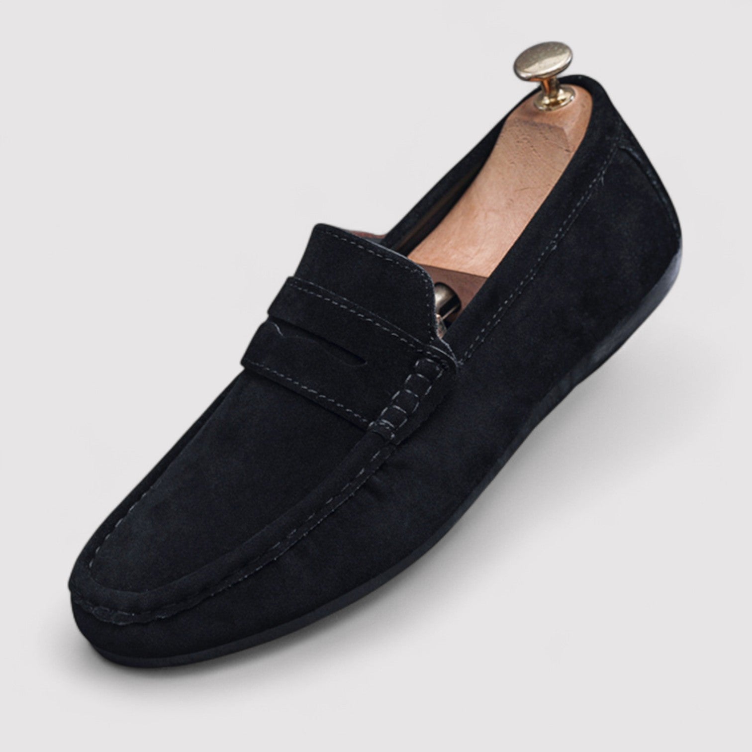 Lorenzi & Montague | The Fabrizzio – Suede Penny Loafers