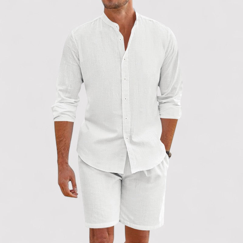 Lorenzi & Montague | The Belluno – Summer Linen Shirt & Shorts Set