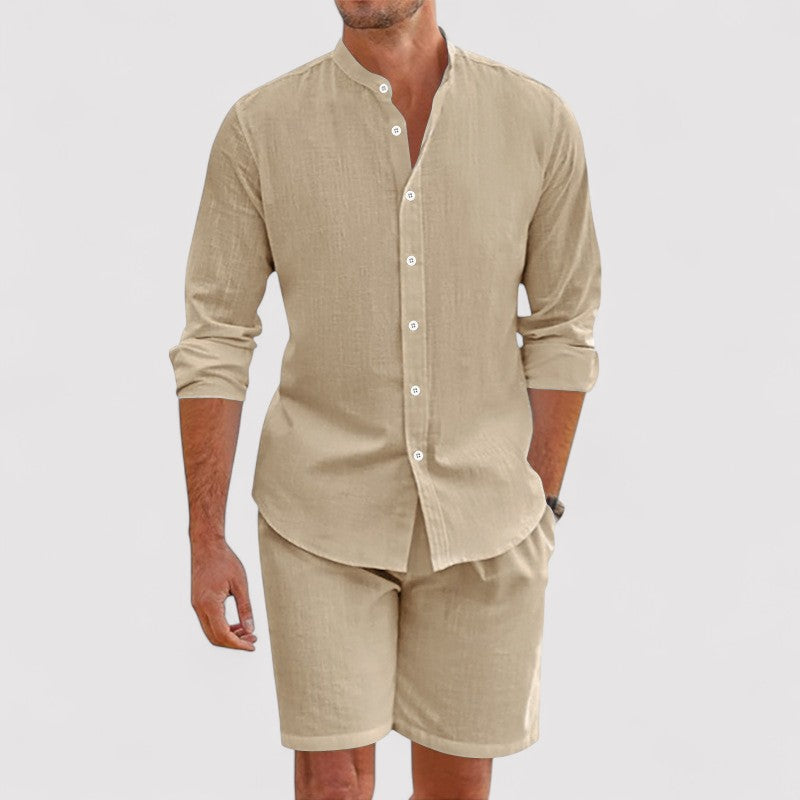 Lorenzi & Montague | The Belluno – Summer Linen Shirt & Shorts Set
