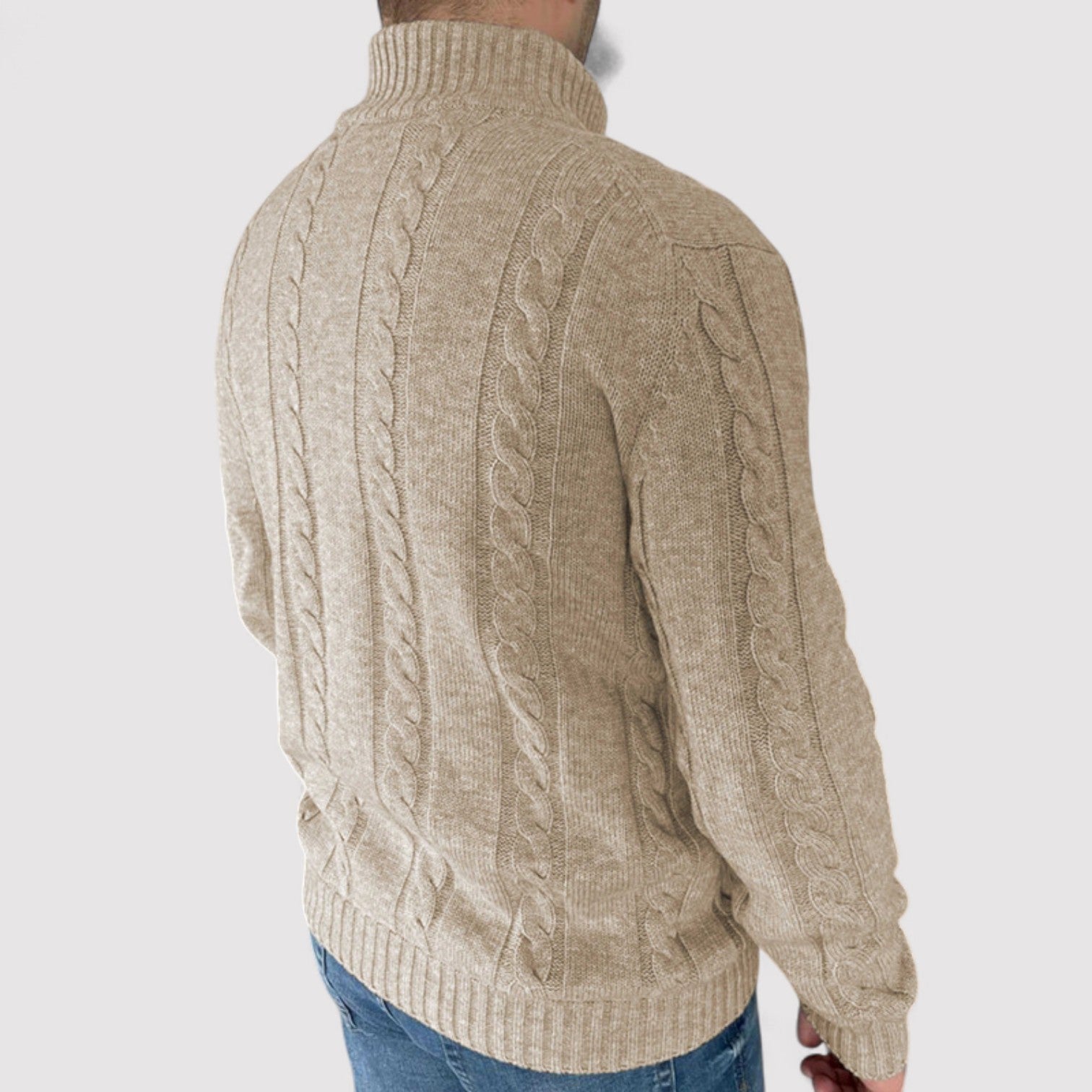 Lorenzi & Montague | The Alaric – Cable Knit Cardigan