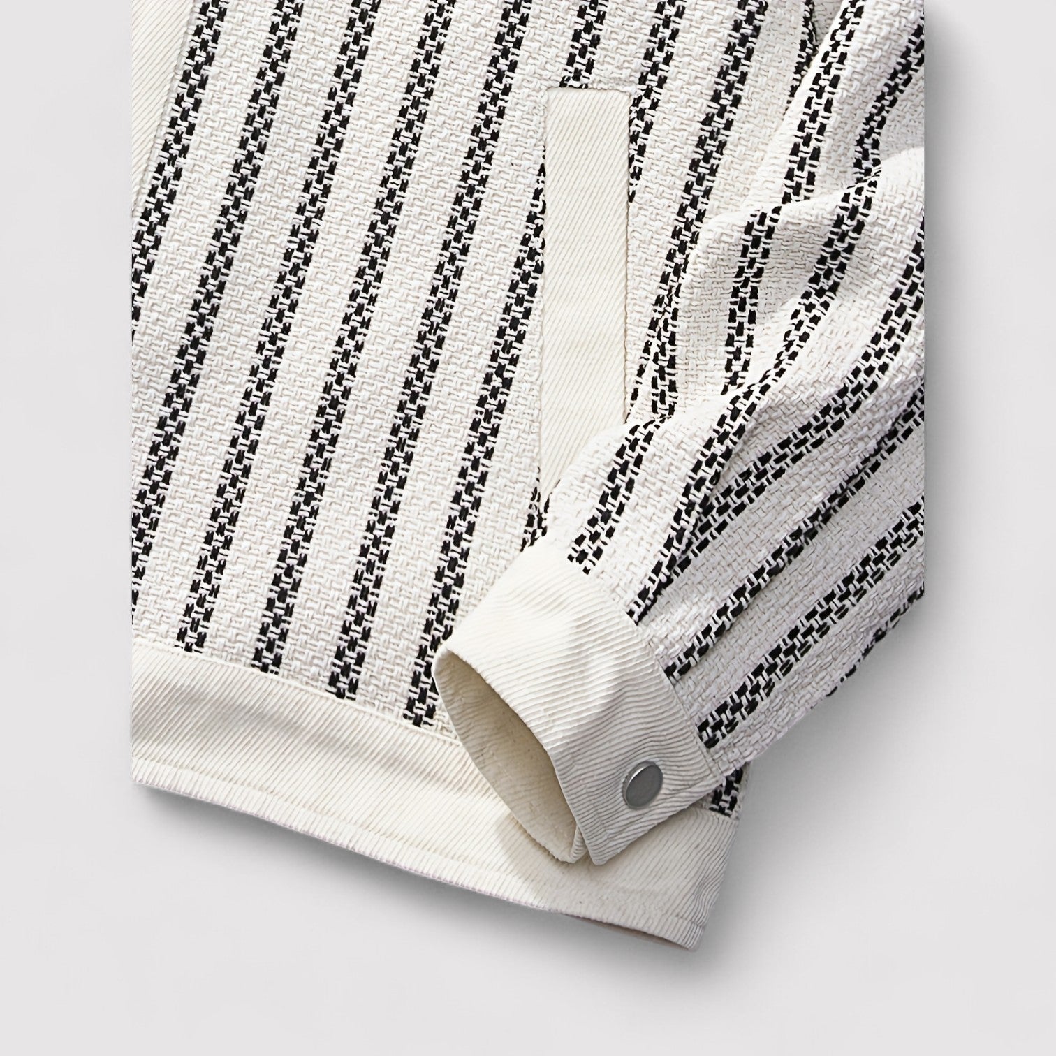 Lorenzi & Montague | The Gianni – Striped Button-Up Bomber