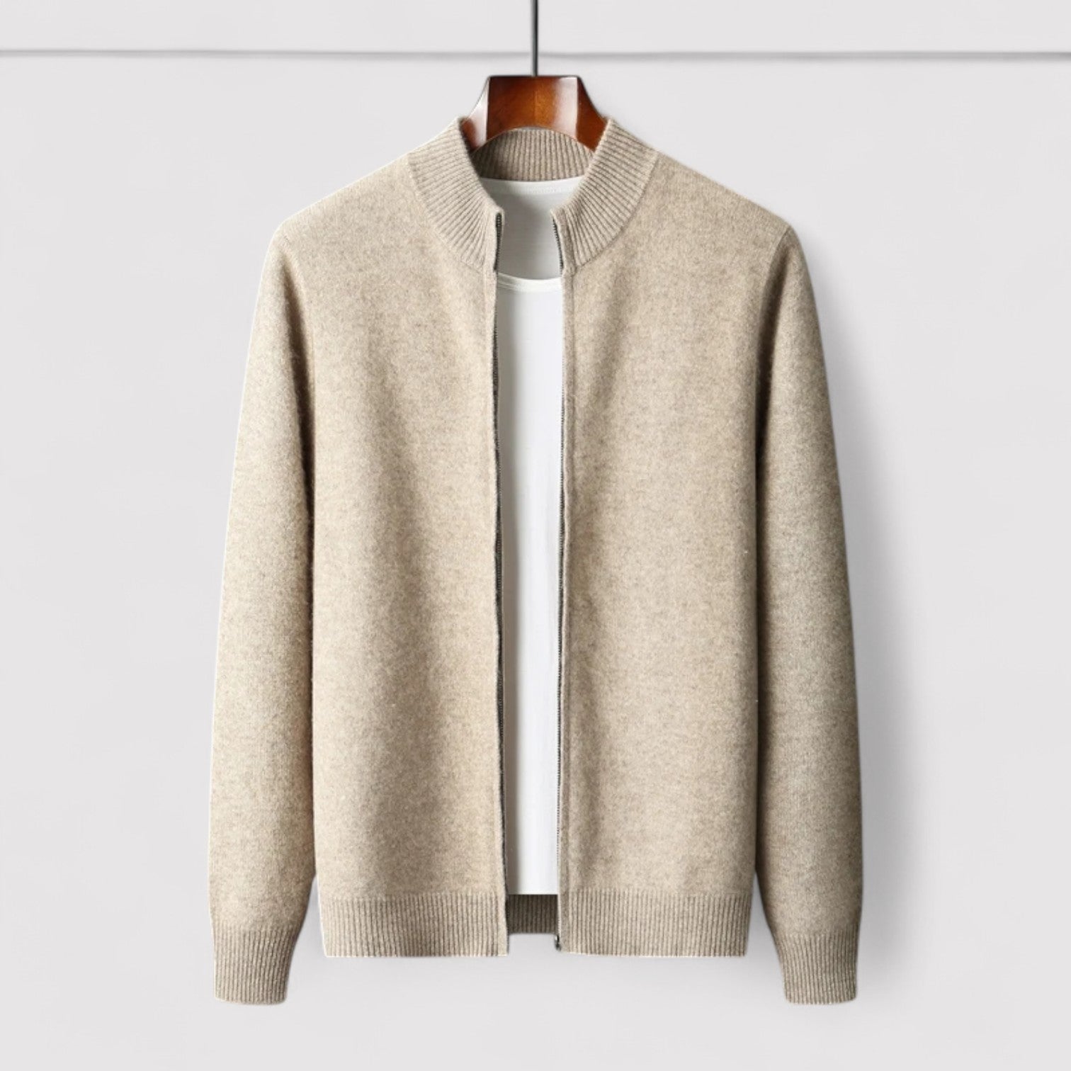Lorenzi & Montague | The Valdano – Knitted Zip Cardigan
