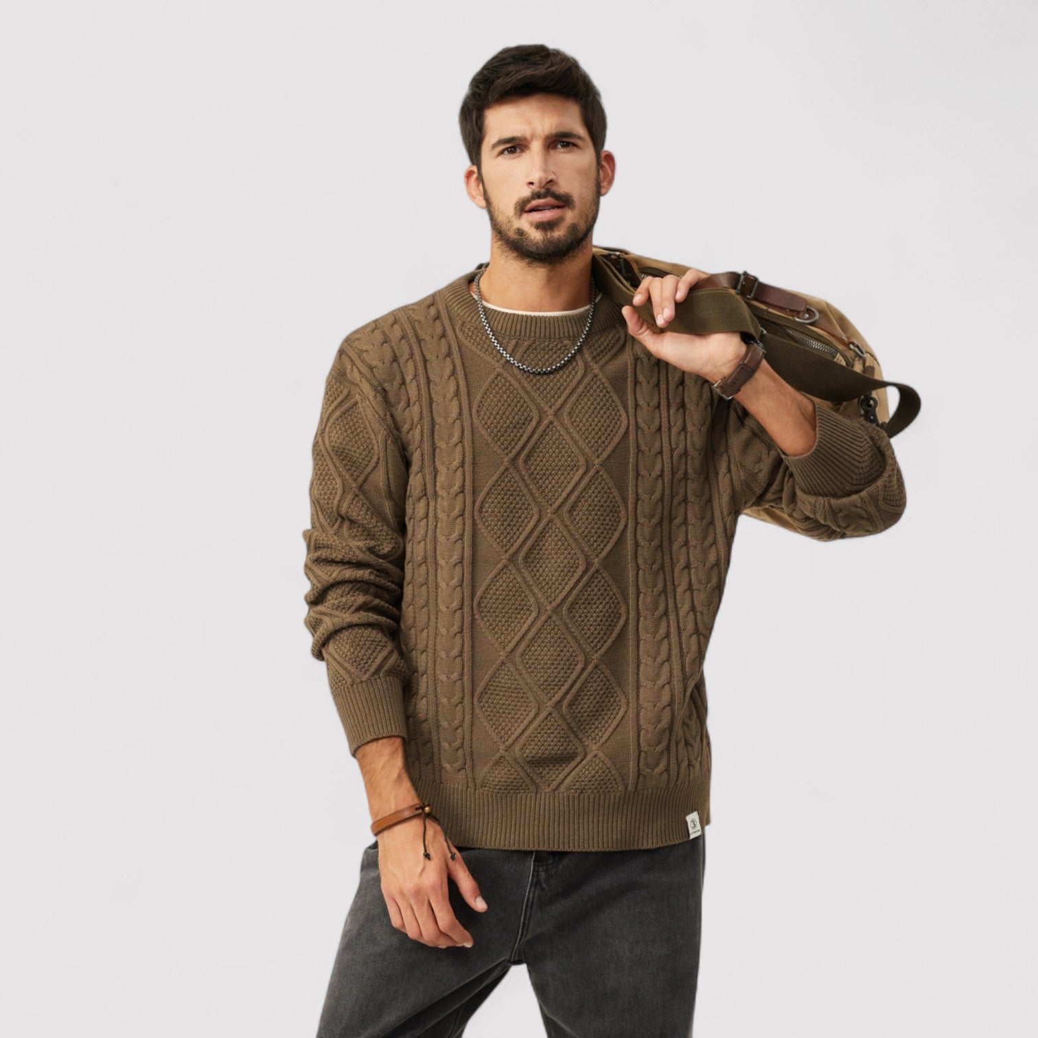 Lorenzi & Montague | The Bastien – Cable Knit Sweater