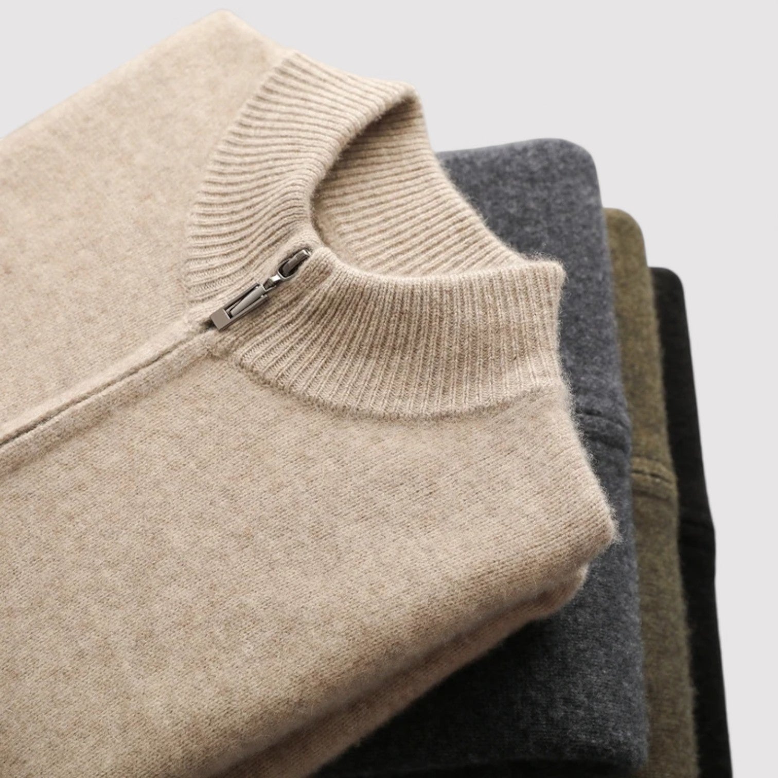 Lorenzi & Montague | The Valdano – Knitted Zip Cardigan