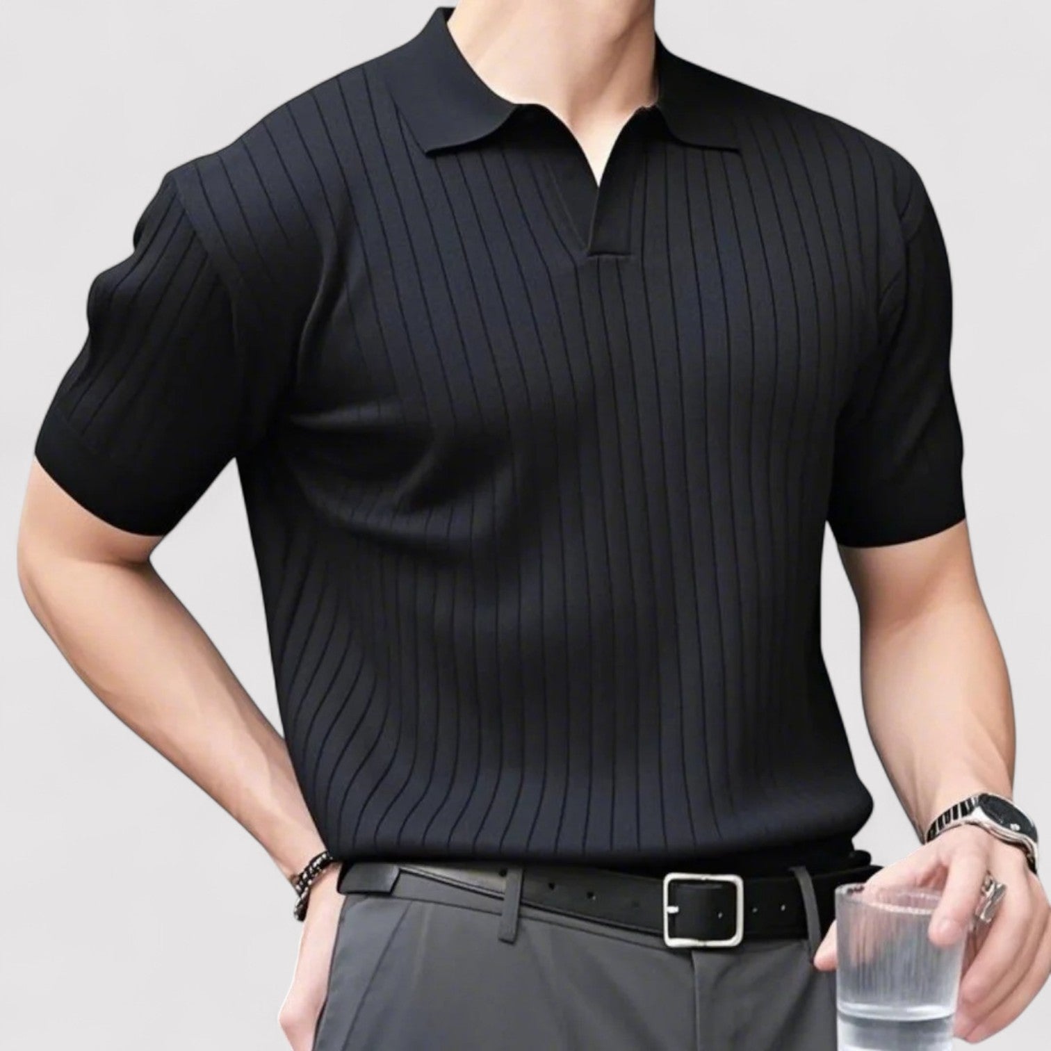 Lorenzi & Montague | The Severino – Knitted Polo Shirt