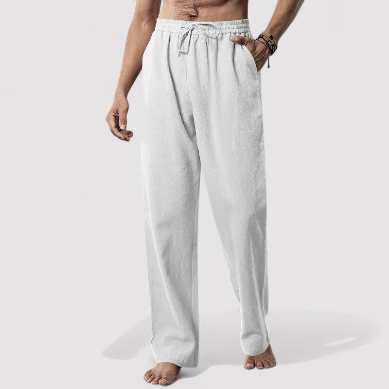 Lorenzi & Montague | The Giovanni – Linen Drawstring Trousers