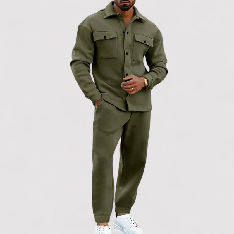Lorenzi & Montague | The Marco – Suede Two-Piece Set