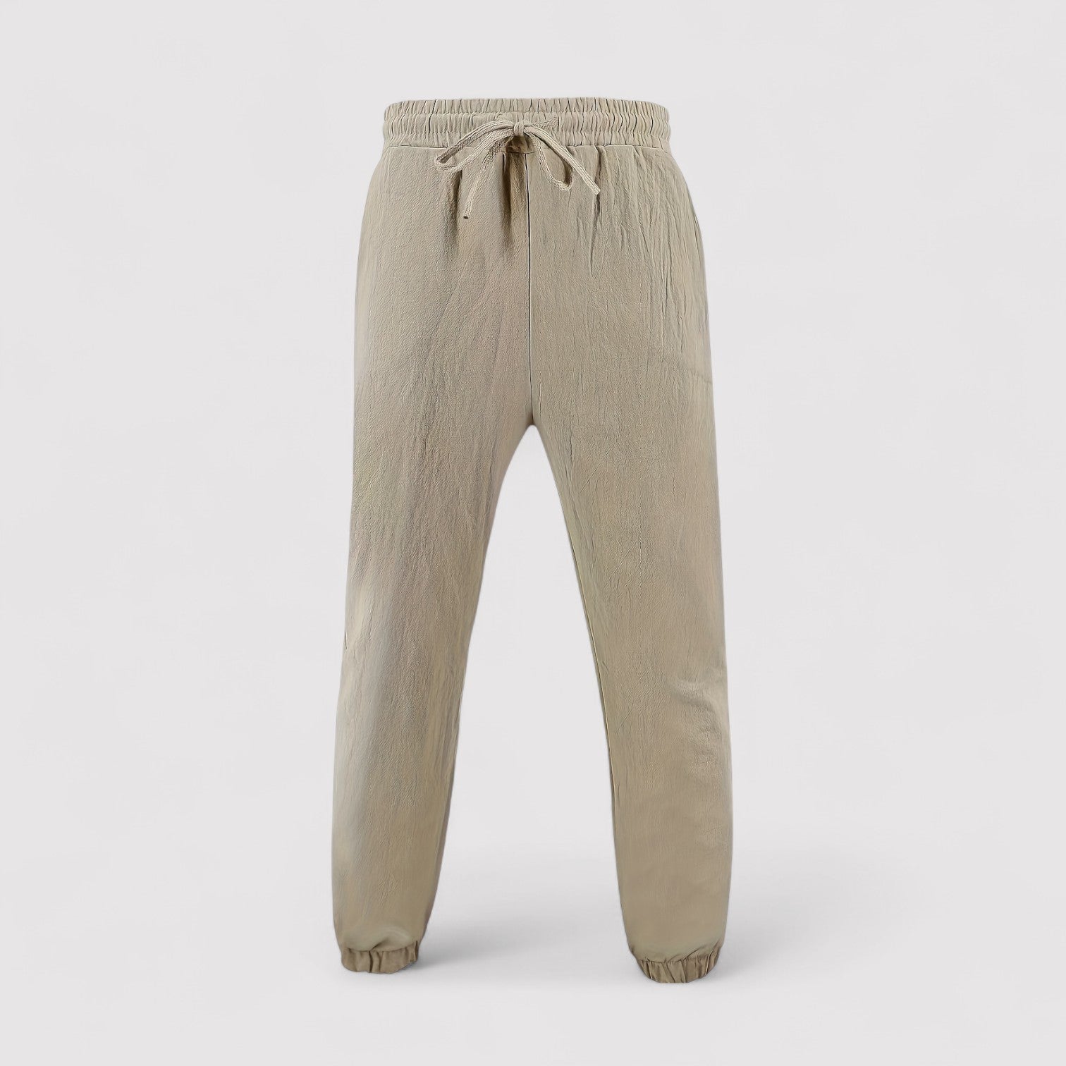 Lorenzi & Montague | The Fausto – Cotton-Linen Jogger Trousers